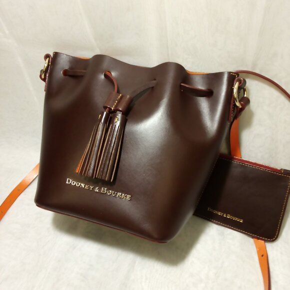 Dooney and Bourke Serena Drawstring Bucket Bag with Removable Pouch